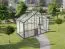 Serre - Serre Mangold XL4, verre trempé 4 mm, surface au sol : 4,40 m² - Dimensions : 150 x 290 cm (lo x la)