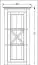 Étagère de vitrine "Kilkis" pin vieux blanc 06 - 121 x 60 x 42 cm (h x l x p)