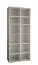 Armoire moderne avec deux tringles à vêtements Beskiden 19, Couleur : Blanc - dimensions : 236,5 x 100 x 47 cm (h x l x p)