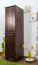 Penderie en bois Armoire Armoire de chambre à coucher, Couleur: Noisette 190x47x60 cm