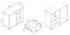 Commode au design moderne Lowestoft 05, couleur : Chêne de Sonoma - Dimensions : 85 x 100 x 40 cm (H x L x P), avec grand espace de rangement