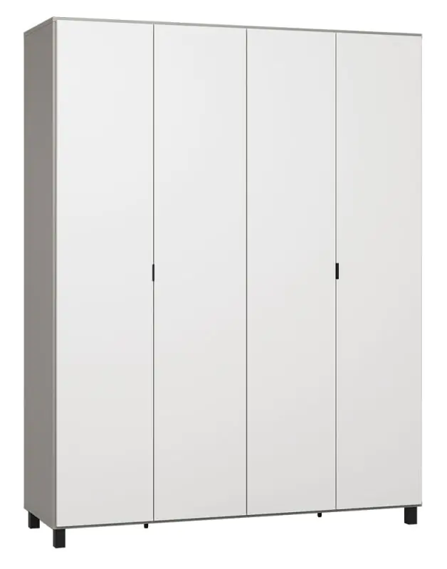 Armoire à portes battantes / armoire Pantanoso 40, couleur : gris / blanc - Dimensions : 239 x 185 x 57 cm (H x L x P)