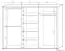 Armoire à portes coulissantes / armoire Aitape 38, couleur : chêne Sonoma foncé - Dimensions : 188 x 220 x 60 cm (H x L x P)