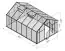Serre - Serre Radicchio XL12, parois : verre trempé 4 mm, toit : 6 mm HKP multiparois, surface au sol : 12,5 m² - Dimensions : 430 x 290 cm (lo x la)