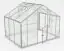 Serre - Verrière Grünkohl XL7, verre trempé 4 mm, Surface au sol : 6,40 m² - Dimensions : 220 x 290 cm (lo x la)