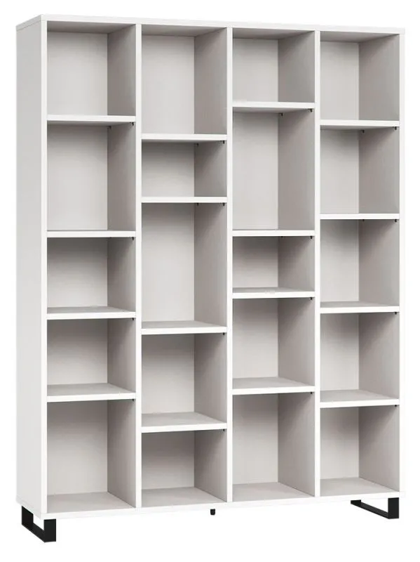 Bibliothèque Chiflero 50 blanc | 195 x 149 x 38 cm | Design moderne et capacité exceptionnelle