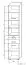 Armoire Kisaran 10, couleur : Chêne de Sonoma - Dimensions : 200 x 40 x 40 cm (H x L x P)