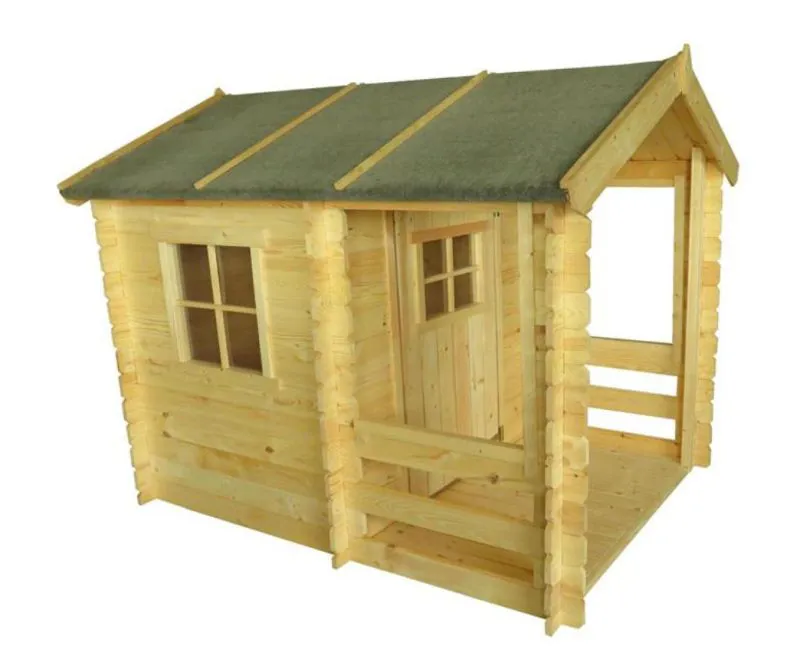 Maison de jeux pour enfants Lucky Park - 1,75 x 1,30 mètres en madriers de 19 mm