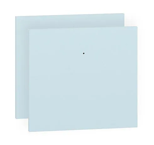 Tiroir de façade Egvad, lot de 2, couleur : bleu clair - Dimensions : 34 x 37 x 2 cm (H x L x P)