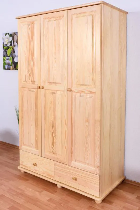 Bois massif-Armoire Pin Naturel 195x123x59 cm Abbildung