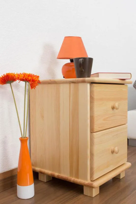 Table de chevet Naturel 55x42x42 (HxLxP) Pin massif Abbildung