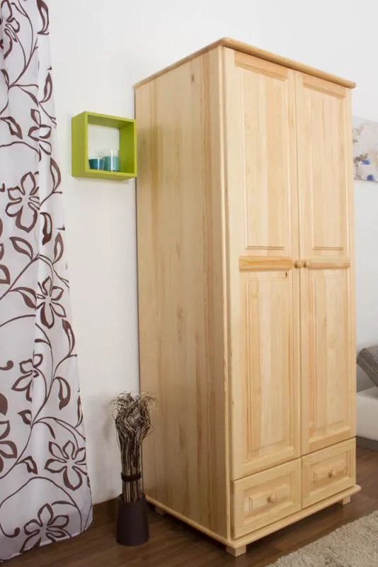 Armoire d'entrée Pin, Couleur: Naturel 190x80x60 cm Abbildung