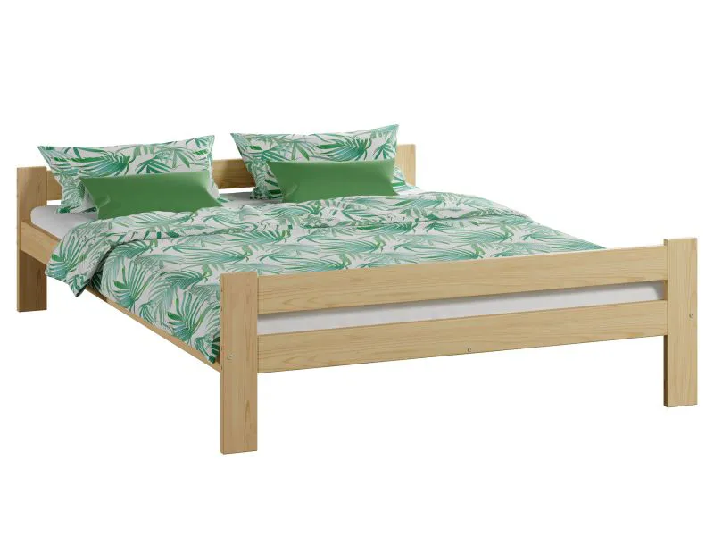 Lit junior style épuré Llorts 18 | Pin massif | Finition pin | 160 x 200 cm