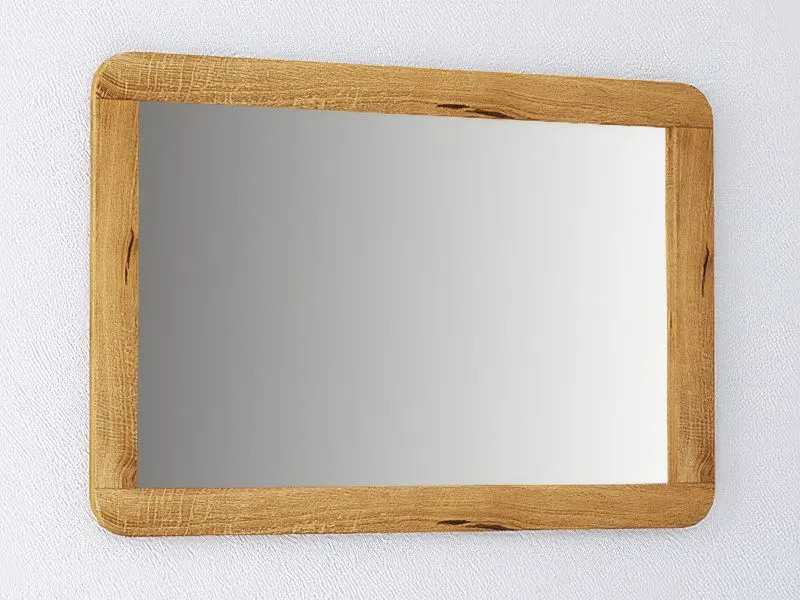 Grand miroir Otago 30 en chêne sauvage massif huilé | 60 x 110 x 2 cm | Design naturel élégant