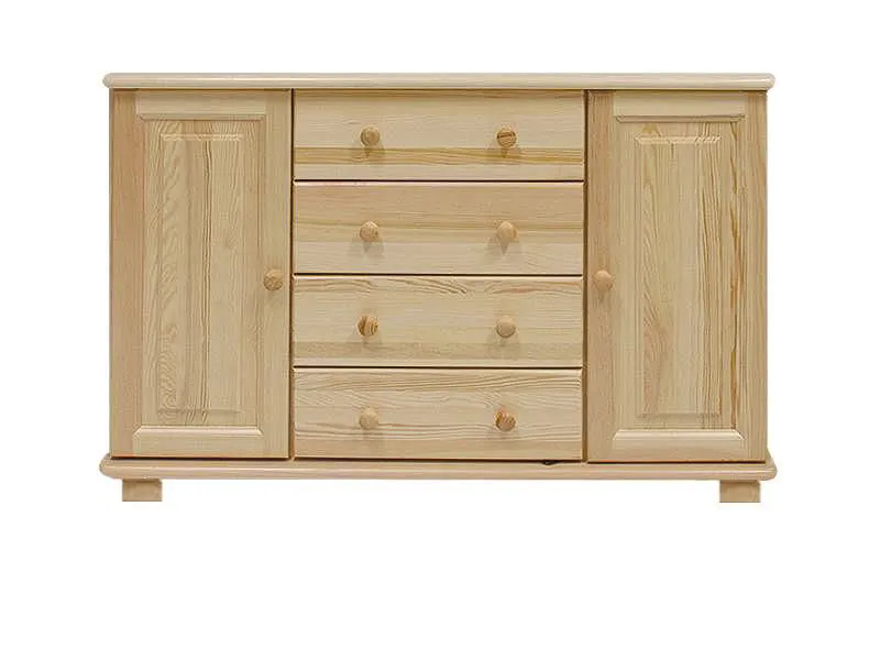Buffet, Pin massif, Largeur: 118 cm, Couleur: Naturel Abbildung