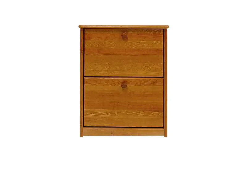 Bois massif-Armoire à chaussures, Couleur: Naturel 80x58x29 cm Abbildung