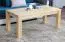 Table basse pin massif naturel Junco 483 | 120 x 60 x 50 cm | Design moderne | Grande stabilité