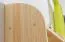 Étagère à suspendre / étagère murale en bois de pin massif, naturel 014 - Dimensions 41 x 90 x 20 cm (H x L x P)