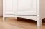 Vitrine en pin massif blanc Lagopus 111 | 200 x 80 x 42 cm | Design moderne, grande capacité