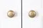 Commode Pipilo 14 en pin massif blanc | 3 tiroirs, 3 portes, 6 compartiments | 88 x 139 x 54 cm