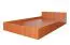 Lit simple ou d’appoint Corrientes 18 avec sommier | Coloris aulne | 140 x 200 cm | Design moderne et robuste