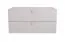 Commode ado Skalle 08 gris | 2 tiroirs Soft-Close | 47 x 94 x 49 cm | Design moderne