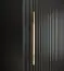 Armoire grand format à portes coulissantes Jotunheimen 156, Couleur : Noir - Dimensions : 208 x 250,5 x 62 cm (H x L x P)