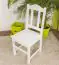 Chaise en pin massif, laquée blanc Junco 247 - Dimensions 95 x 44 x 46 cm
