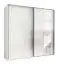 Penderie / armoire à portes coulissantes Sparta, Couleur : Blanc - Dimensions : 213 x 224 x 61 cm (H x L x P)