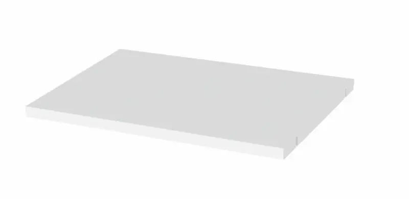 Étagère pour l'armoire Manase 10, lot de 2, Couleur : Blanc - 59 x 32 cm (L x P)