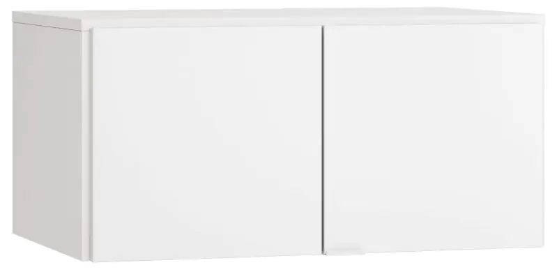 Attache pour armoire à deux portes Invernada, couleur : blanc - Dimensions : 45 x 93 x 57 cm (H x L x P)