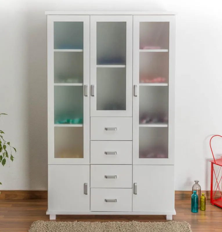 Bois massif-Armoire Pin Blanc 195x121x50 cm Abbildung