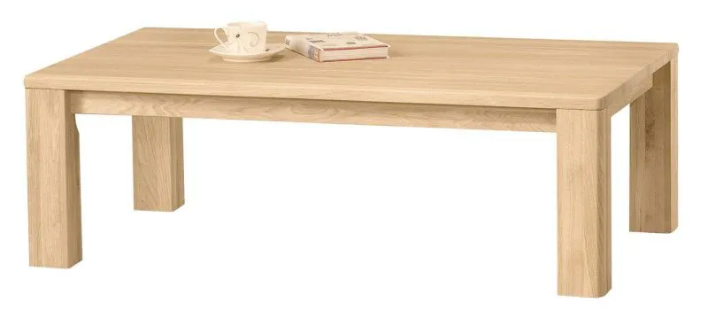 Table de canapé Table de club Table lounge Table basse massif partiel Couleur: Blanc 39x120x75 cm Abbildung