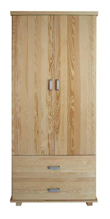 Style maison de campagne Pin-Armoire massif Naturel 195x80x59 cm Abbildung