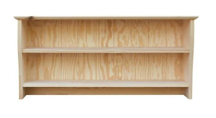 Bibliothèque - 100 cm de large, Pin Bois-massif, Couleur: Naturel Abbildung