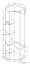 Armoire à portes battantes / armoire d'angle Kerema 04, couleur : noyer / orme - Dimensions : 190 x 85 x 85 cm (H x L x P)