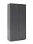 Armoire Zapopan 26 | 2 compartiments | 2 penderies extensibles | Graphite | 185 x 90 x 40 cm | Design moderne