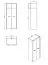 Armoire penderie 2 portes | Chêne Artisan / Blanc | 203,5 x 80,5 x 53 cm | Série Brus