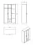 Armoire penderie Kovin 06 avec miroir | 2 portes, 2 tiroirs | 5 compartiments | Blanc | 205 x 120 x 52 cm