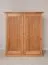 Armoire / Pin finlandais massif / Couleur : chêne / Poignées : Argent vieilli / Dimensions : 147 x 129 x 54 cm / Deux portes / Robuste / Veinage naturel