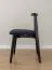 Chaise Doustre 04 noire | Bois de hêtre massif | 75,5 x 48 x 45 cm | Rembourrage confortable | Style intemporel