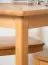 Table en pin massif couleur aulne | Junco 227C carré | 110 x 60 cm | Design moderne