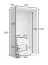 Armoire / 3 tiroirs / Couleur : Blanc / 1 porte battante / 1 porte miroir / 1 tringle à vêtements / Dimensions : 101 x 58 x 200,5 cm / Armoire à portes battantes / Design moderne