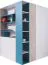 Chambre enfant complète 6 pièces | Design moderne | Chêne, blanc et bleu | Série Aalst