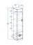 Armoire enfant design Fabian 05 | Chêne brun clair & blanc | 190 x 40 x 40 cm