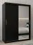 150 cm de large Armoire avec 5 casiers et 2 portes | Couleur: Noir Abbildung