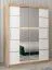 150 cm de large Armoire avec 2 portes | 5 casiers | Couleur: Chêne Sonoma / Blanc Abbildung