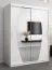 150 cm de large Armoire avec 5 casiers et 2 portes | Couleur: Blanc Abbildung