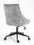 Chaise de bureau Maridi 274, Couleur : Gris clair - Dimensions : 91 - 99 x 55 x 62 cm (h x l x p)