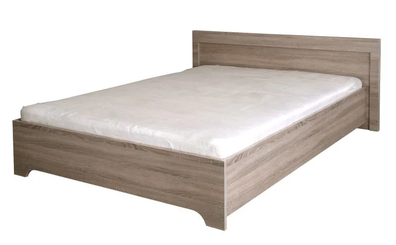 Lit simple ou d’appoint Kikori 06 | chêne Sonoma | Couchage 90 x 200 cm | Design moderne
